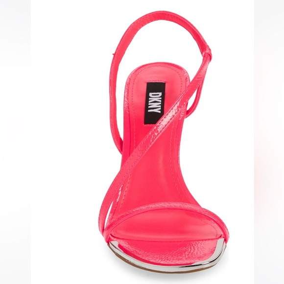 NEW DKNY Danielle Stiletto Sandal Neon Pink Women’s Strap Heels Women’s Size 6 - Picture 6 of 6